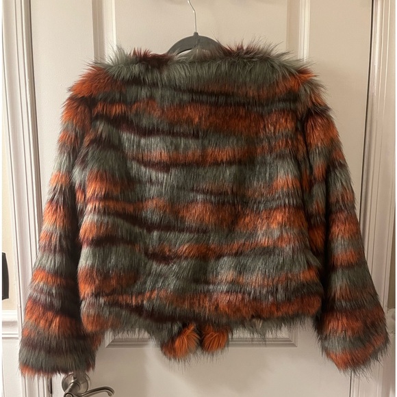 Ramy Brook Krissy Faux Fur Jacket- Large - Picture 8 of 9